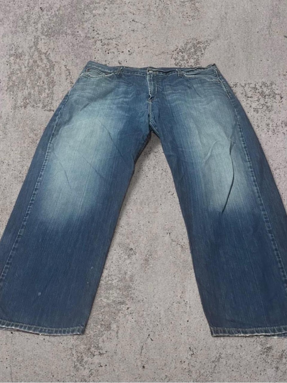 Y2K Lucky Brand Dungarees Loose Fit Mechanic Jeans Size 38